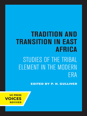 cover image of Tradition and Transition in East Africa